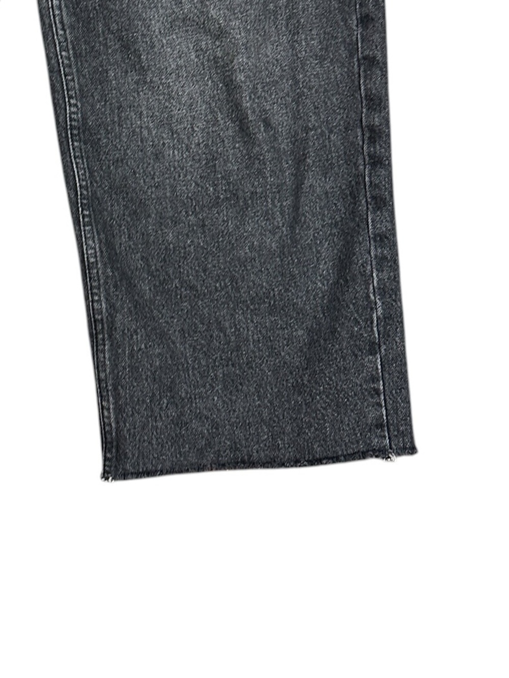BDG Urban Outfitters High Rise Baggy Wide Leg Raw Hem Jeans Black NWOT - Picture 3 of 5
